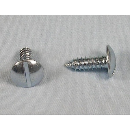 Car Dealer Depot Slotted, Round Head, License Plate Screw 100/Pk Pk LPS-200